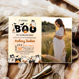 En liten Boo Halloween Baby Shower Party Inbjudningar