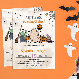 En liten Boo Halloween Baby Shower Party Inbjudningar
