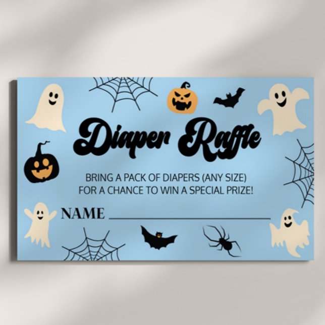 En liten Boo Halloween Baby Shower Raffle Tilläggskort (Skapare uppladdad)