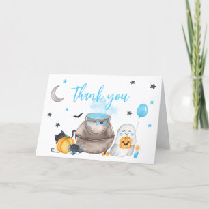 En liten Boo Halloween Baby Shower Tack Kort