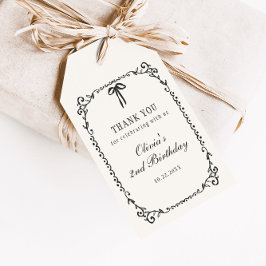 En liten Boo Halloween Birthday Presentetikett