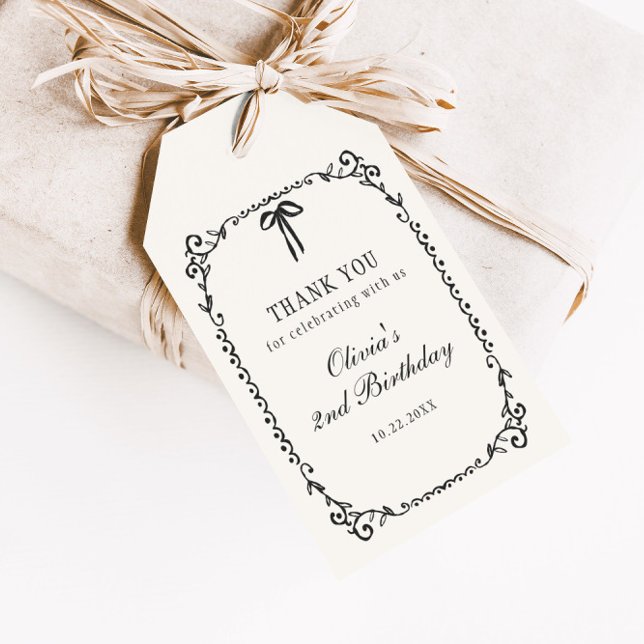 En liten Boo Halloween Birthday Presentetikett (Skapare uppladdad)