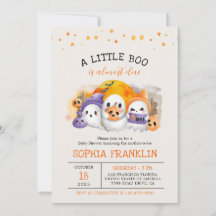 En liten Boo Halloween Cute Ghost Baby Shower