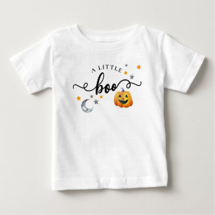 En liten Boo Halloween Pumpkin Fall T Shirt