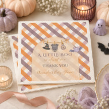 En liten Boo Halloween tvättlinje baby shower