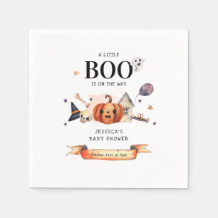 En liten boo på Halloween Baby Shower Pappersservett