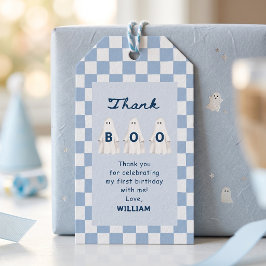En liten Boo Pojke Spöke Födelsedagspresent Taggar Presentetikett