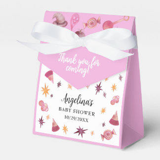 En liten Boo Rosa Halloween Baby Shower Presentaskar