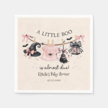 En liten Boo Rosa Halloweenfest för Baby Shower