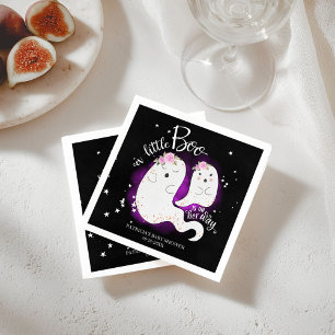 En liten boo söt Halloween-flicka bebis-barnkalas Pappersservett