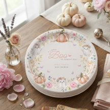 En liten Boo söt rosa oktober baby shower
