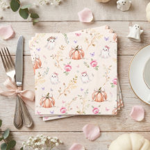 En liten boo söt rosa oktober baby shower