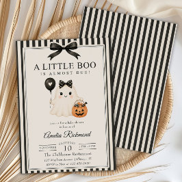 En liten Boo söt spök Halloween baby shower Inbjudningar