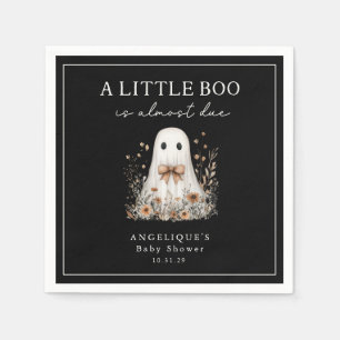 En liten Boo söt spökvildblommor baby shower Pappersservett