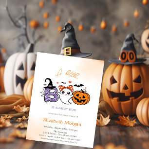 En liten Boo Spök Pumpa Halloween Inbjudningar