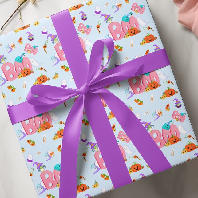 En liten Boo-spöke, Uggle Halloween Baby Shower  Presentpapper (Skapare uppladdad)