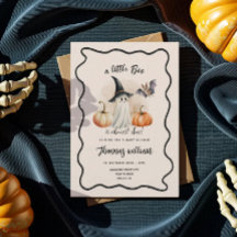 En liten Boo spöklik baby shower inbjudan