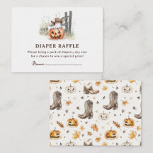 En liten Boo' Western Halloween-blöja Lotteri