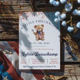 En liten brandkår är på väg! Baby Shower Inbjudningar