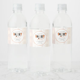 En liten bue Halloween är nästan här babyfirande Vattenflaskor Etikett