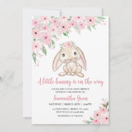 En liten Bunny är på väg att bli babyskare Inbjudningar