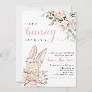 En liten Bunny är på väg att bli babyskare Inbjudningar