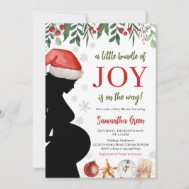 En liten bunt av Joy Jul Baby Shower Inbjudningar