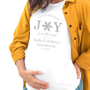 En liten bunt av joy-julstötfångare t shirt