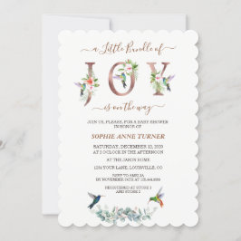 En liten bunt av Joy Rosa Hibiscus Baby Shower Inbjudningar