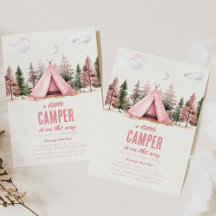En liten Camper Hiking Camping Baby Shower