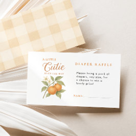 En liten citrusdyna Raffle Baby Shower Tilläggskort