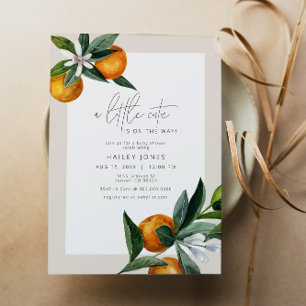 En liten citrusfrukt i citrusfrukter, babyskor av inbjudningar