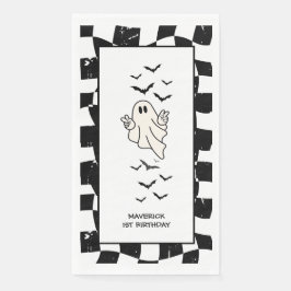 En liten Coola Boo Halloween 1:a födelsedagen Pappersservett