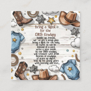 En liten cowboy är på väg Baby Shower Tilläggskort