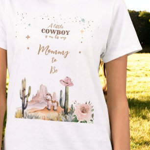 En liten Cowboy Rustic Vilda western Boy Mamma att T Shirt