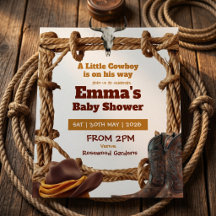 En liten cowboyrepet och stövlar Western Baby Show