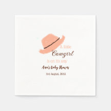 En liten cowgirl är på väg till orangens babydusch