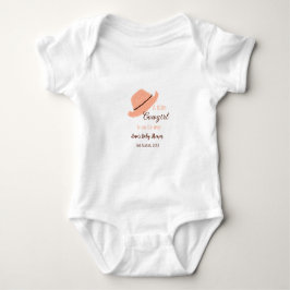 En liten cowgirl är på väg till orangens babydusch t shirt