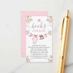 En liten cowgirl-bebis firande baby shower flicka tilläggskort