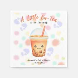 En liten Cu-Tea Bubble Tea Baby Shower Pappersservett