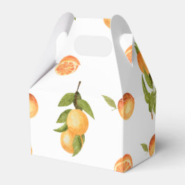 En liten Cutie Baby Shower-Orange Presentaskar