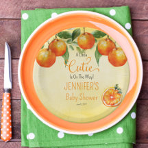 En liten cutie Citrus Watercolor Baby Shower