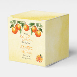 En liten cutie Citrus Watercolor Baby Shower Presentaskar