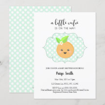 En liten Cutie Clementine Baby Shower