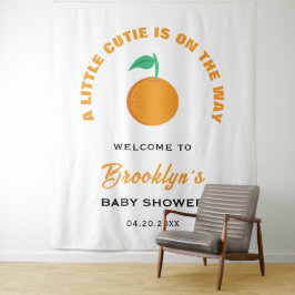 En liten Cutie-Gender Neural Baby Shower-bakgrund