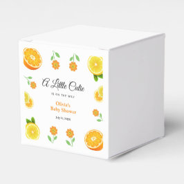 En liten Cutie Lemon Citrus Orange Baby Shower Presentaskar