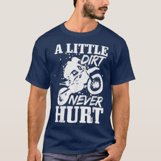 En liten Dirt Ontr aldrig Lilla Motocross Dirt Bik T Shirt
