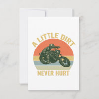 En liten Dirt Ontr aldrig Lilla Motocross Dirt Bik