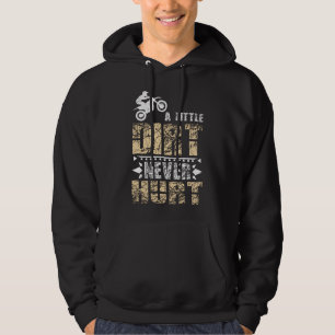 En liten Dirt Ontr aldrig Motocross Dirt Bike Hoodie