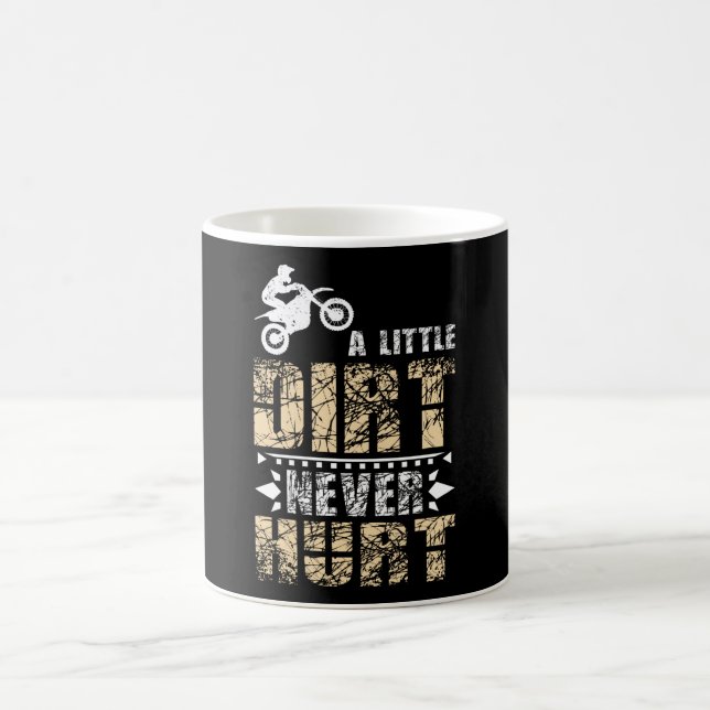 En liten Dirt Ontr aldrig Motocross Dirt Bike Kaffemugg (Center)
